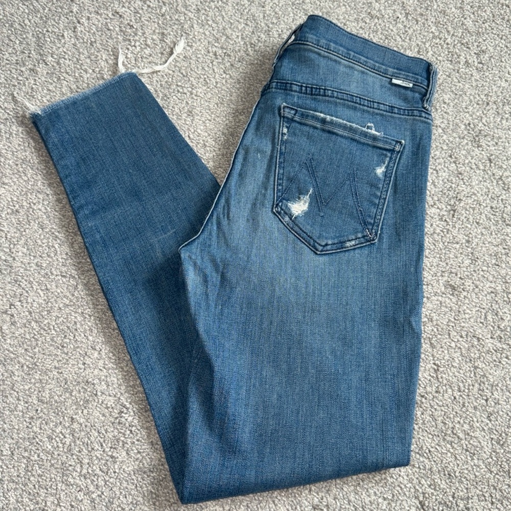 MOTHER Denim The Stunner in Graffiti Girl Size 28 - Picture 3 of 5